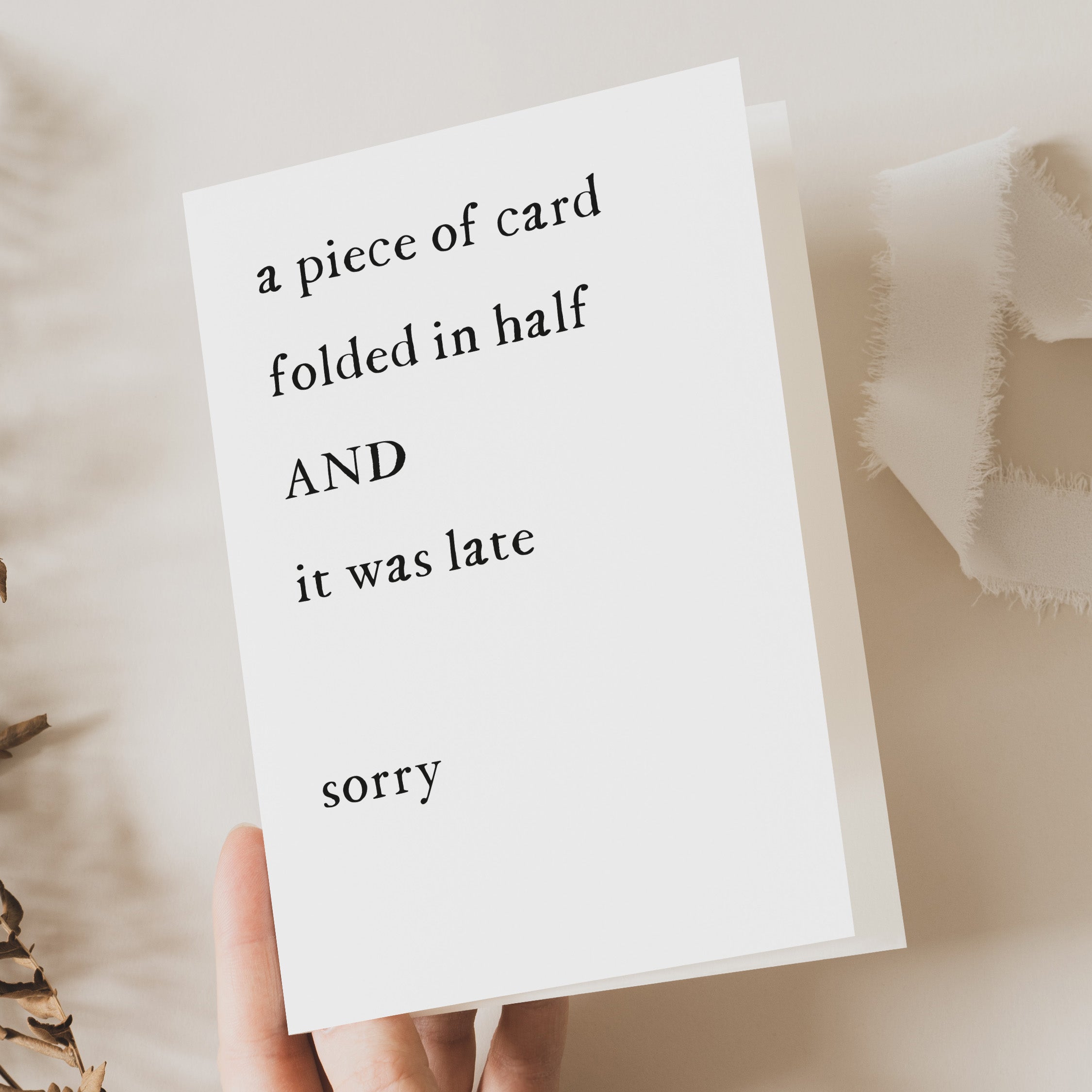 Funny Belated Birthday Card - Beth and Bee UK