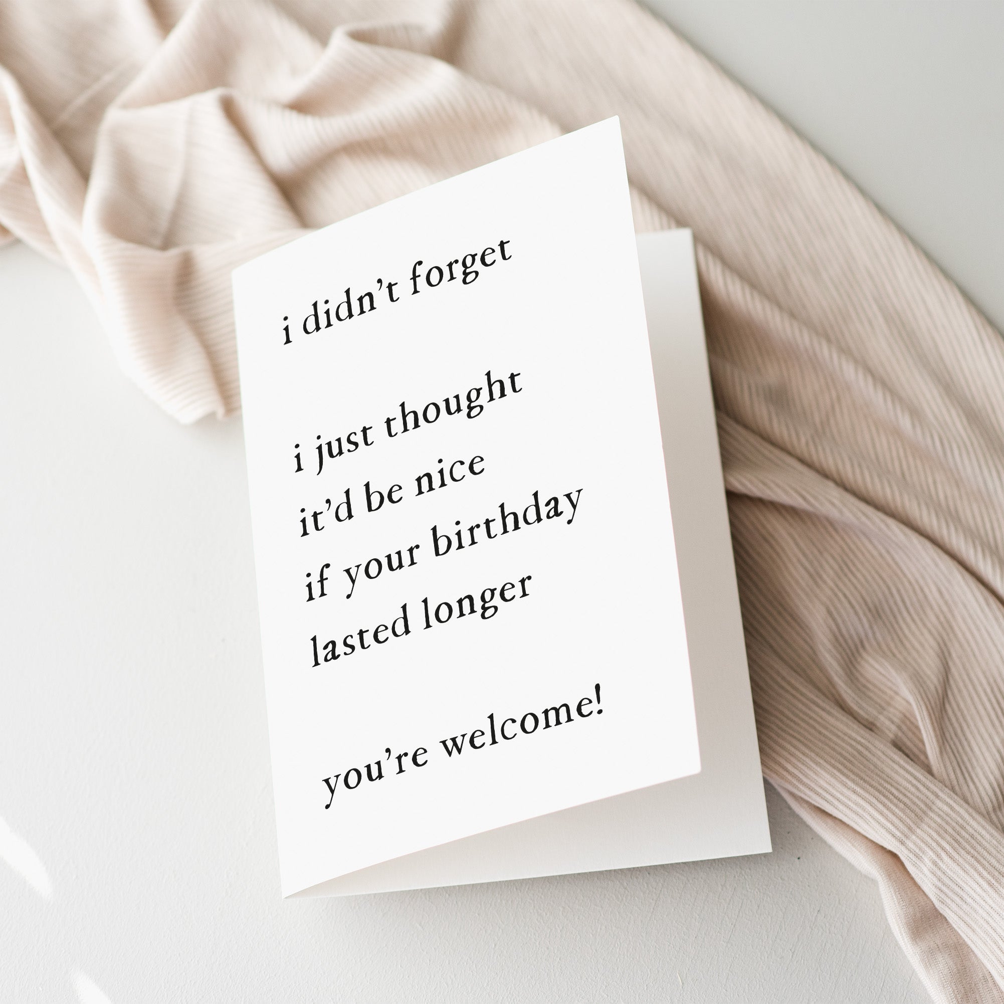 Cute Belated Birthday Card for Birthday - Beth and Bee UK