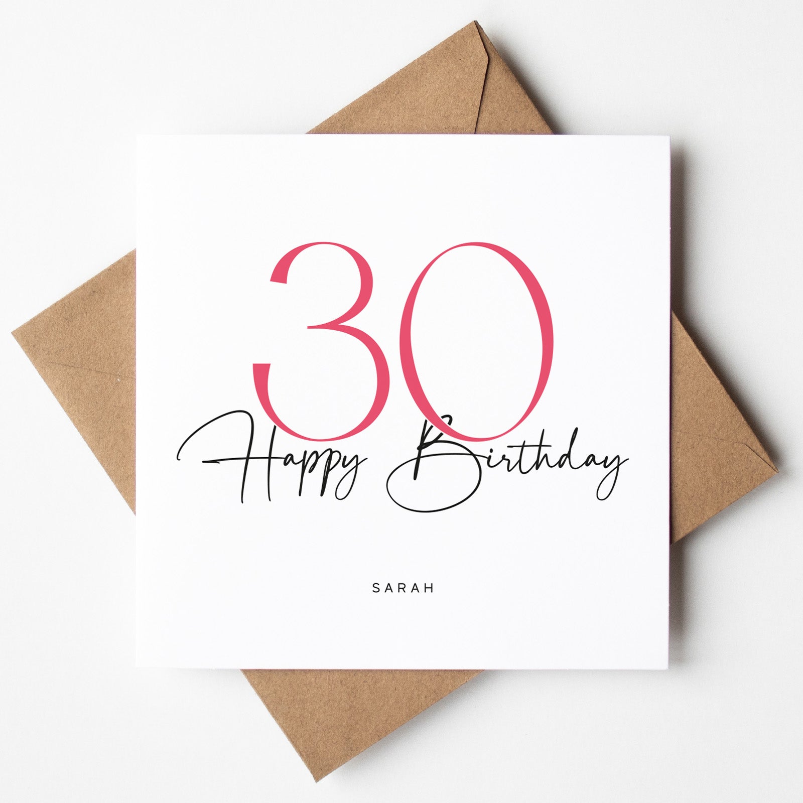 Personalised 30th Birthday Card for Her - Beth and Bee UK