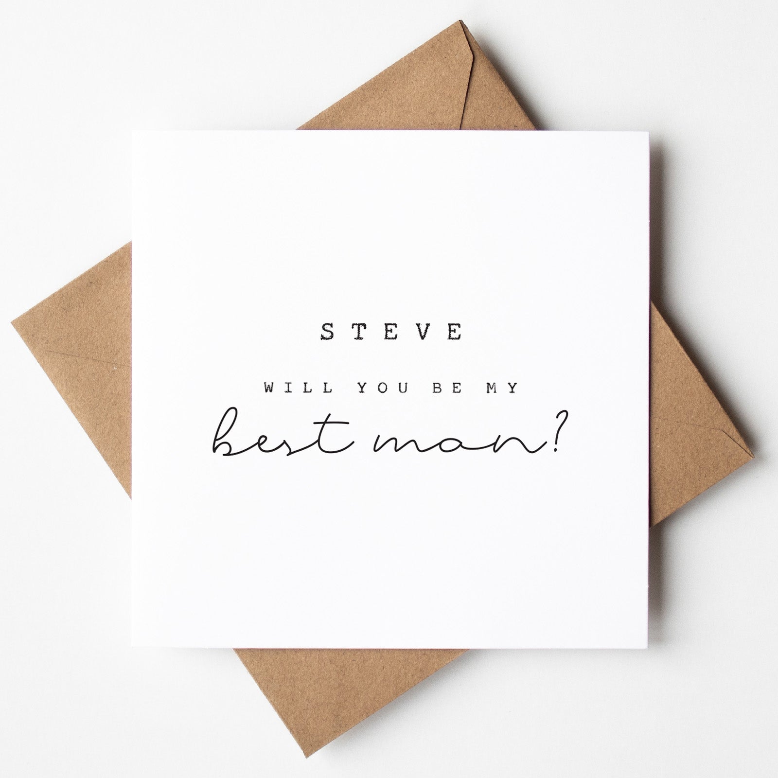 Will You Be My Best Man Card - Beth and Bee UK