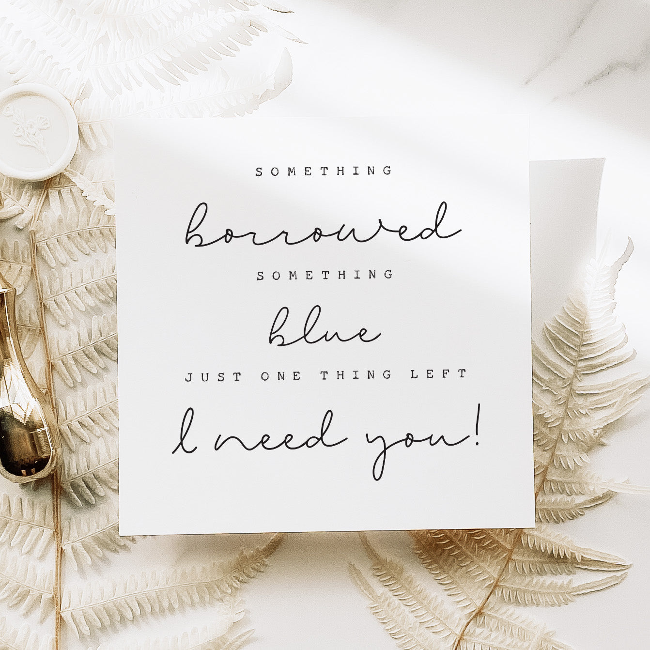 Cute Poem Bridesmaid Proposal Card - Beth and Bee UK