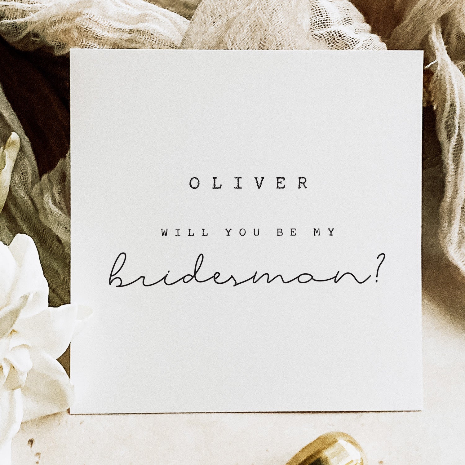 Bridesman Proposal Card - Beth and Bee UK