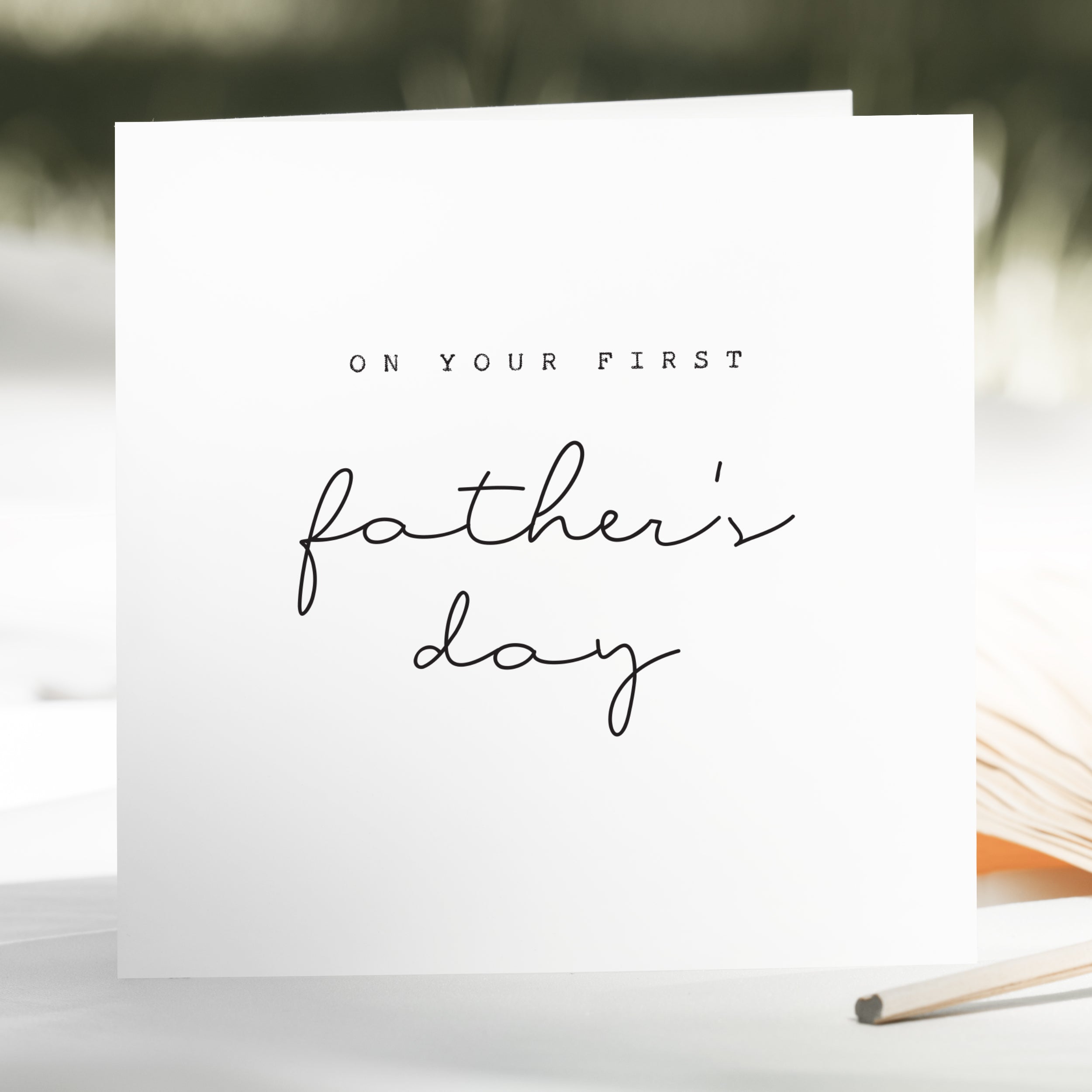 Modern First Father's Day Card - Beth and Bee UK