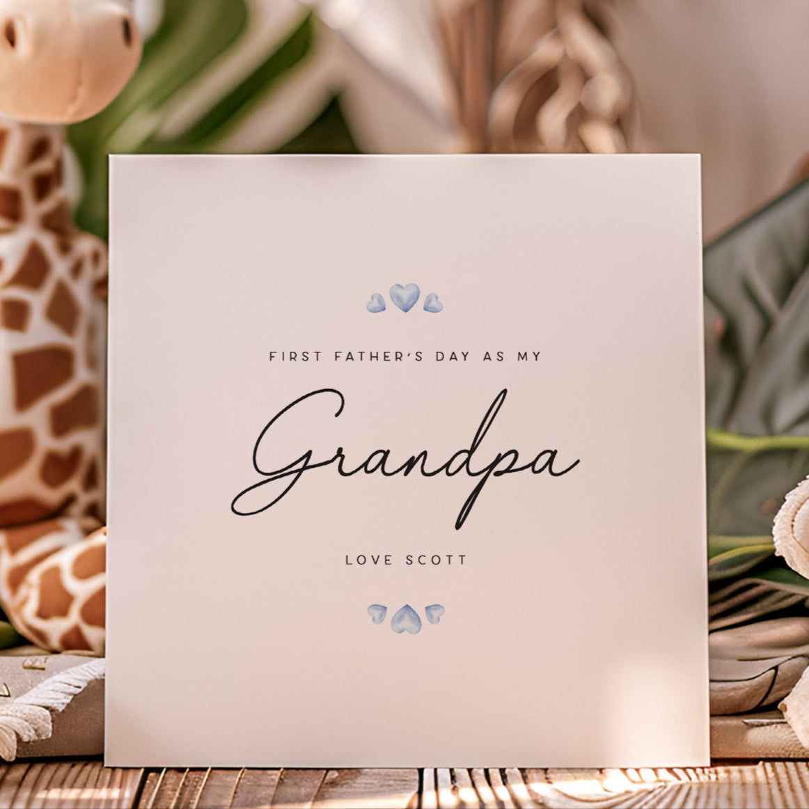 Simple 1st father's day card for grandpa, grandad, pops etc