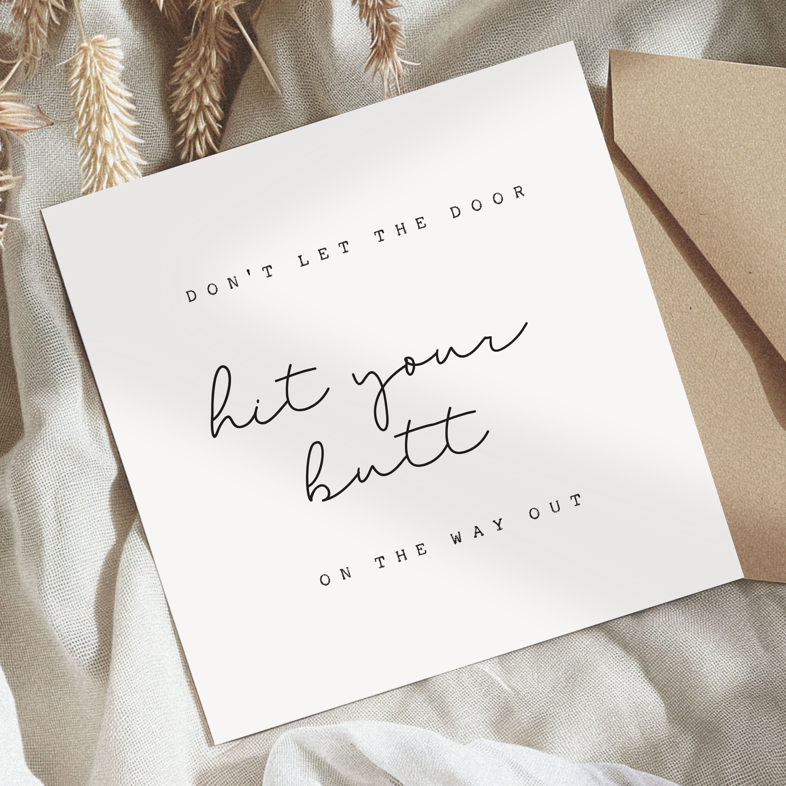 Funny Retirement or Leaving Card - Beth and Bee