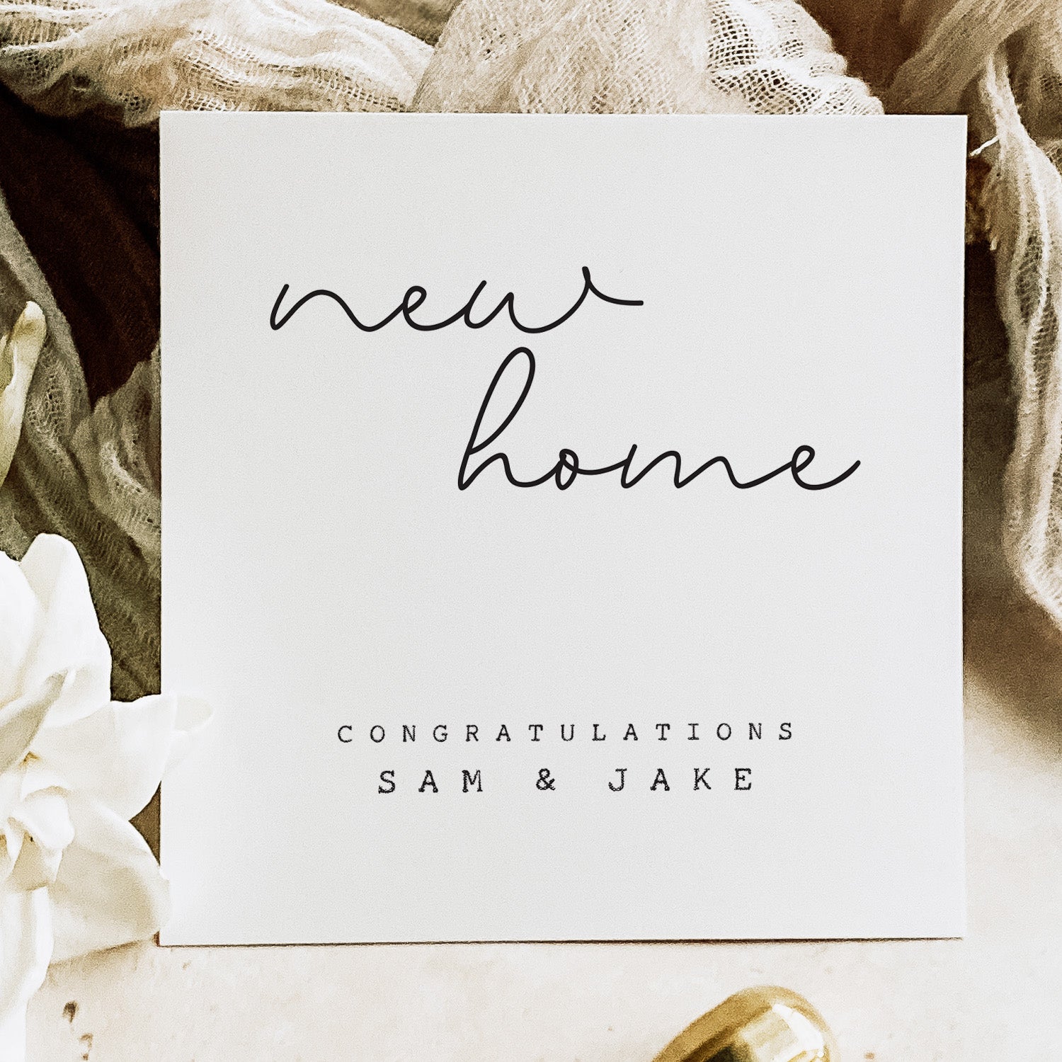 Personalised New Home Card - Beth and Bee UK