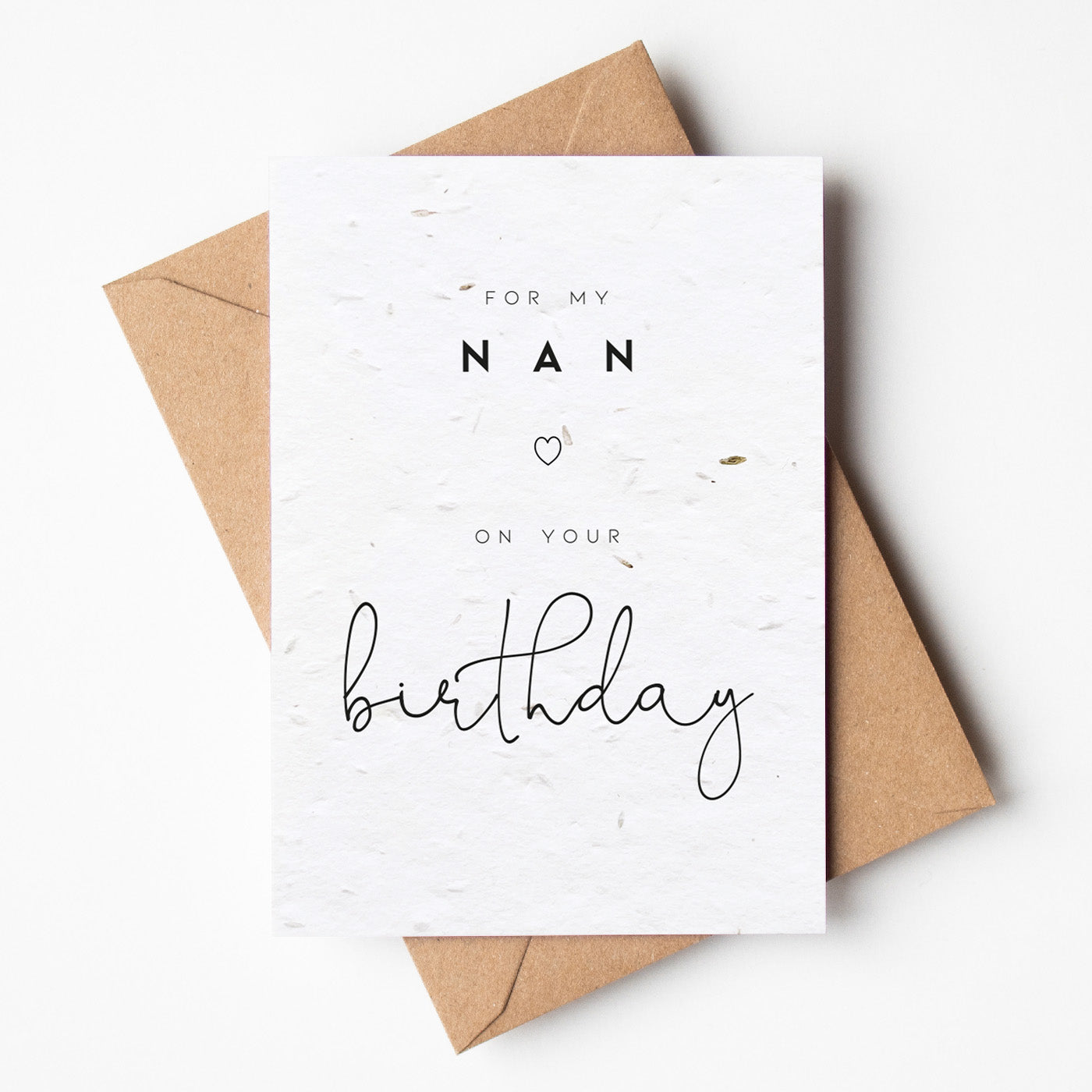 Plantable Seed Birthday Card for Nan - Beth and Bee UK