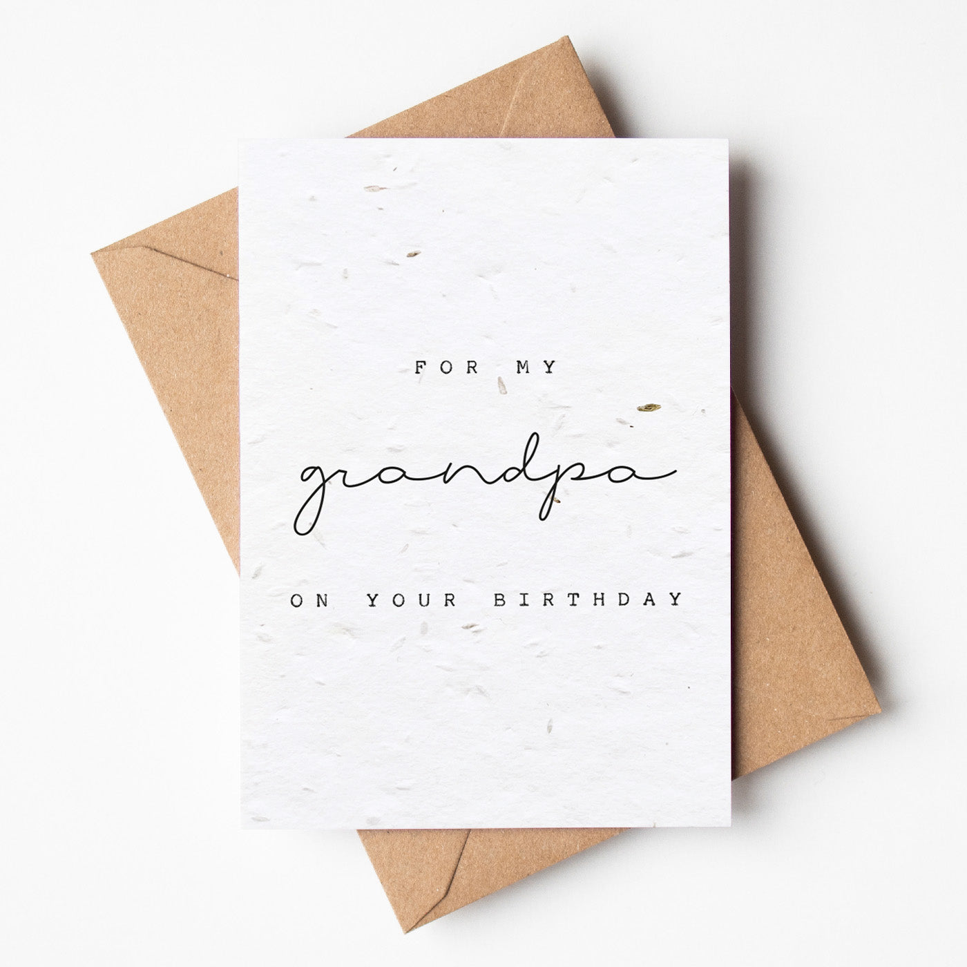 Plantable Seed Birthday Card for Grandpa - Beth and Bee UK