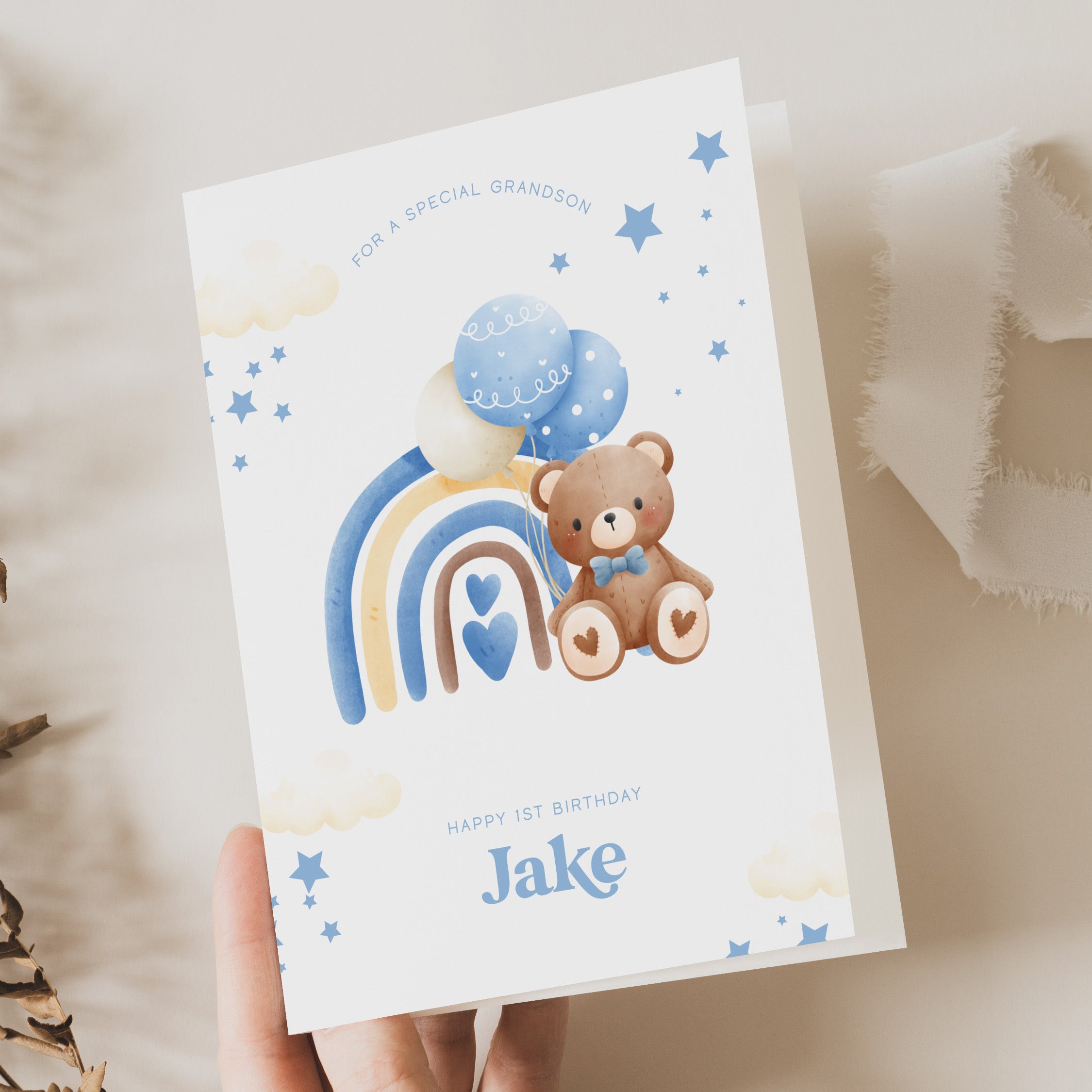 Personalised Cute Boy's Birthday Card - Beth + Bee