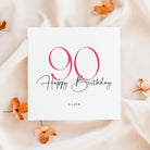 Personalised 90th Birthday Card for Her - Beth and Bee UK