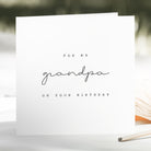 Simple Modern Birthday Card for Grandpa - Beth and Bee