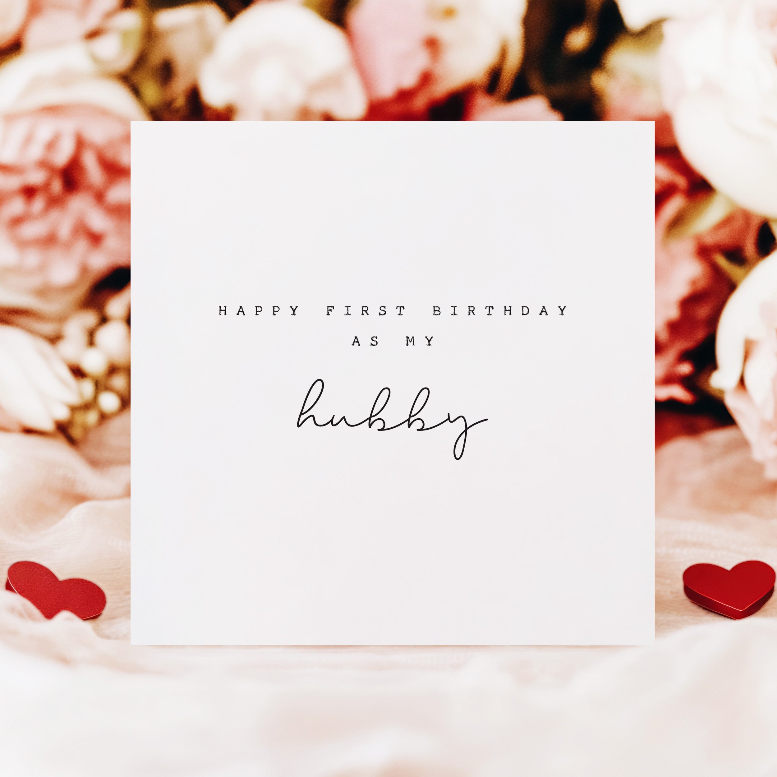 First Birthday as my Husband Card - Beth and Bee UK