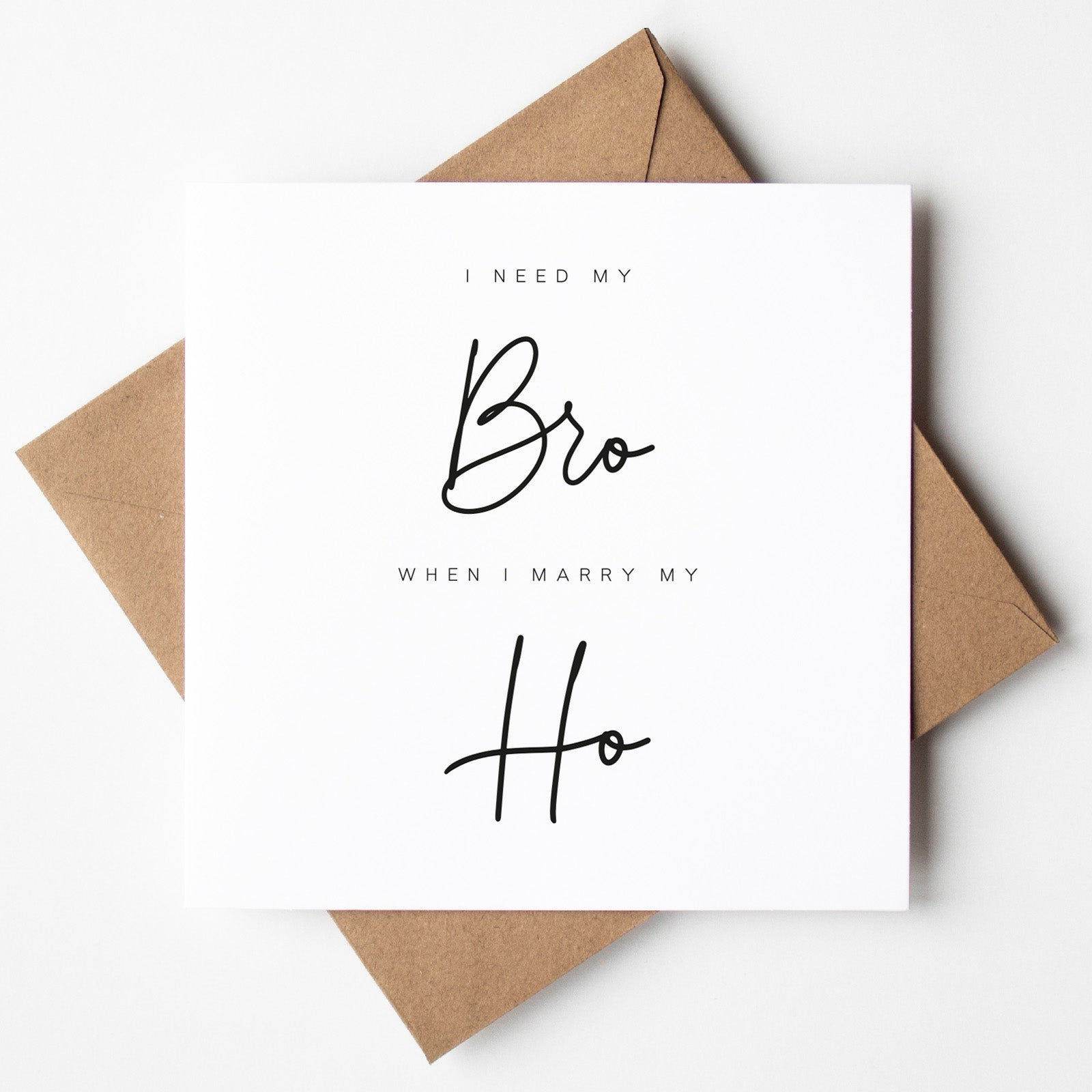 Funny Best Man Proposal Card - Beth + Bee, Greeting Cards UK