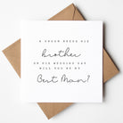 Brother Best Man Proposal Card - Beth and Bee UK