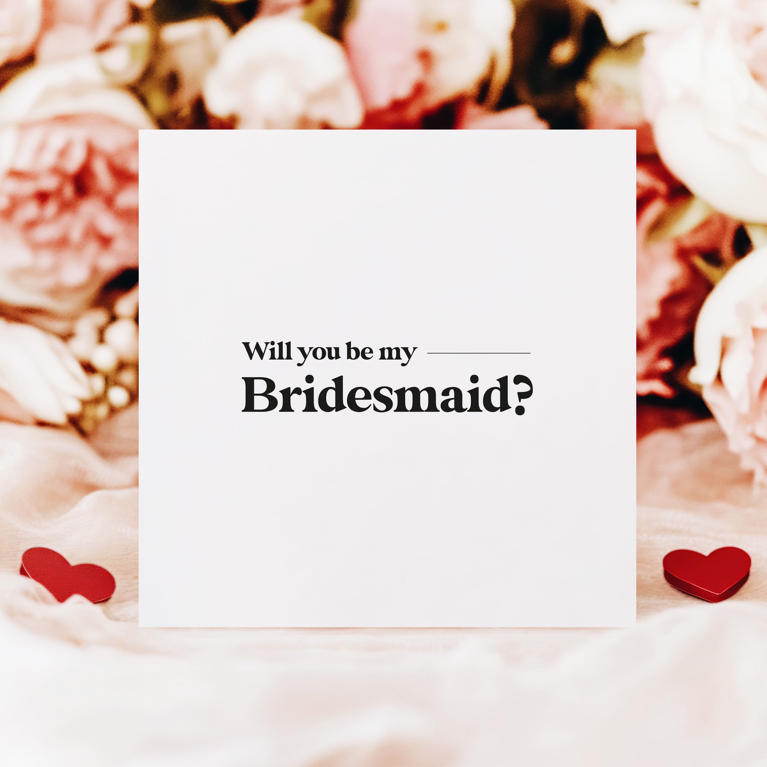 Modern Retro Will You Be My Bridesmaid Card - Beth + Bee, Greeting Cards UK