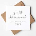 Modern Personalised Good Luck in new Job Card - Beth and Bee 