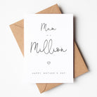 Mum in a Million Mother's Day Card - Beth + Bee UK, Worcestershire