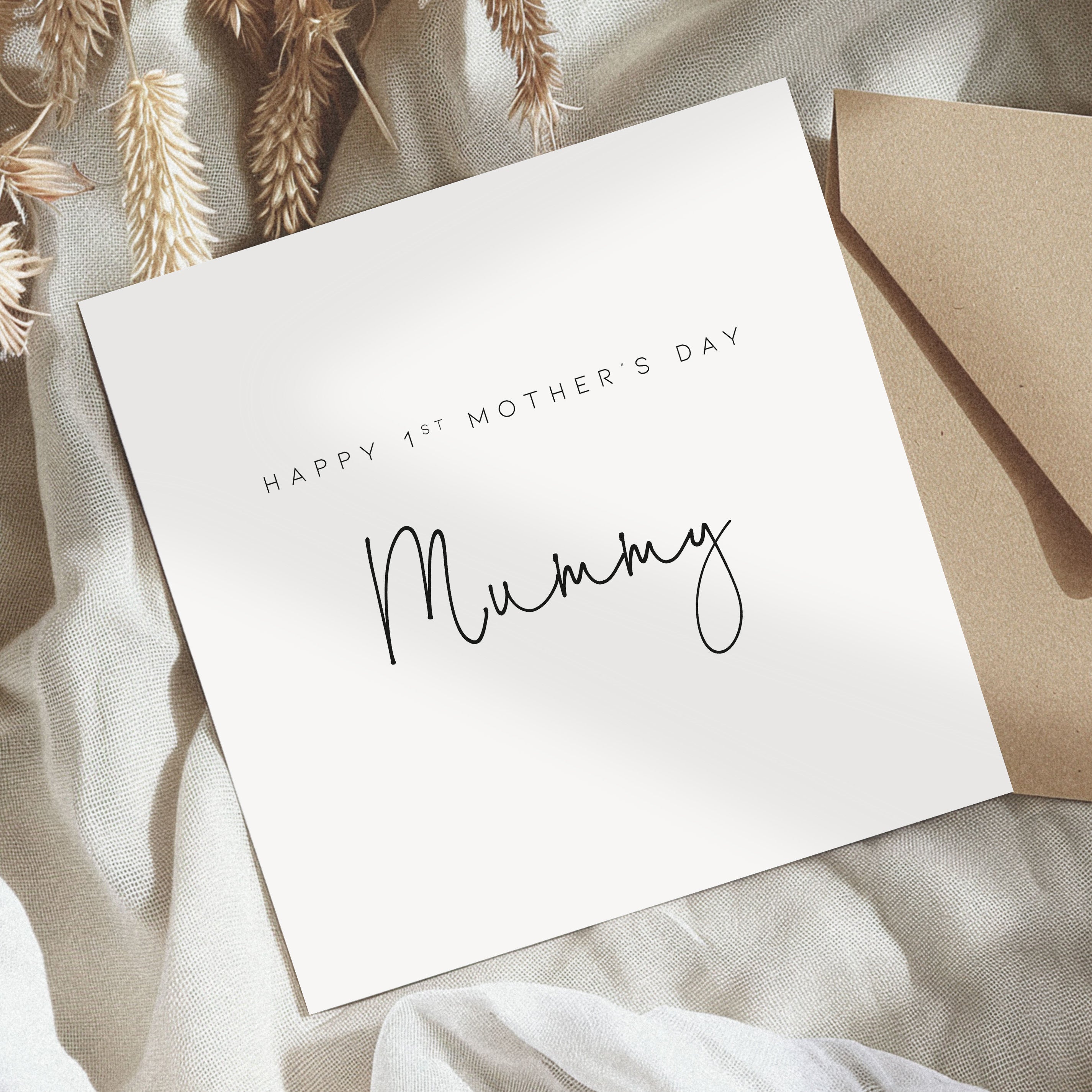 Happy First Mother's Day Mummy Card - Beth + Bee, Worcestershire UK