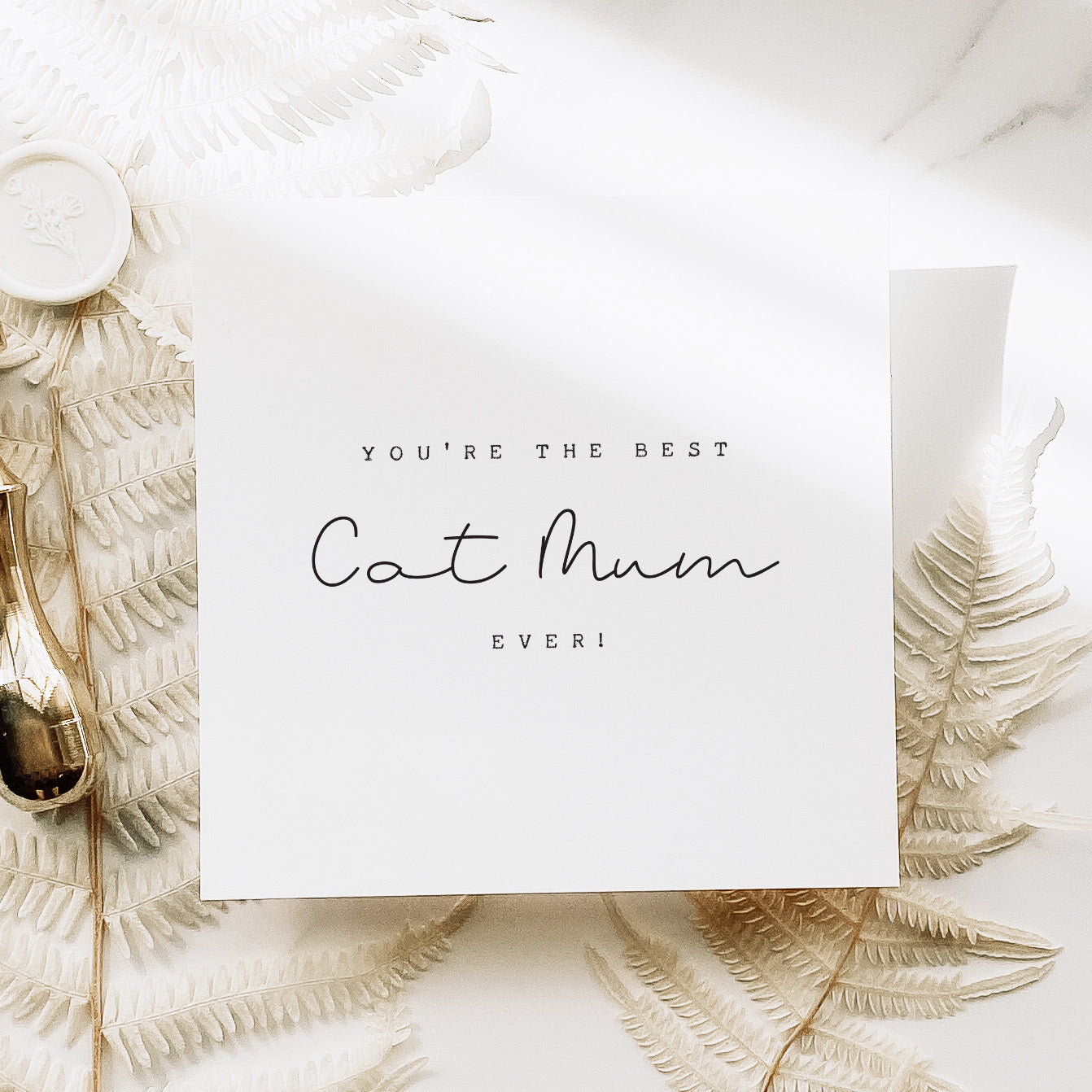 Best Cat Mum Mother's Day Card - Beth + Bee UK