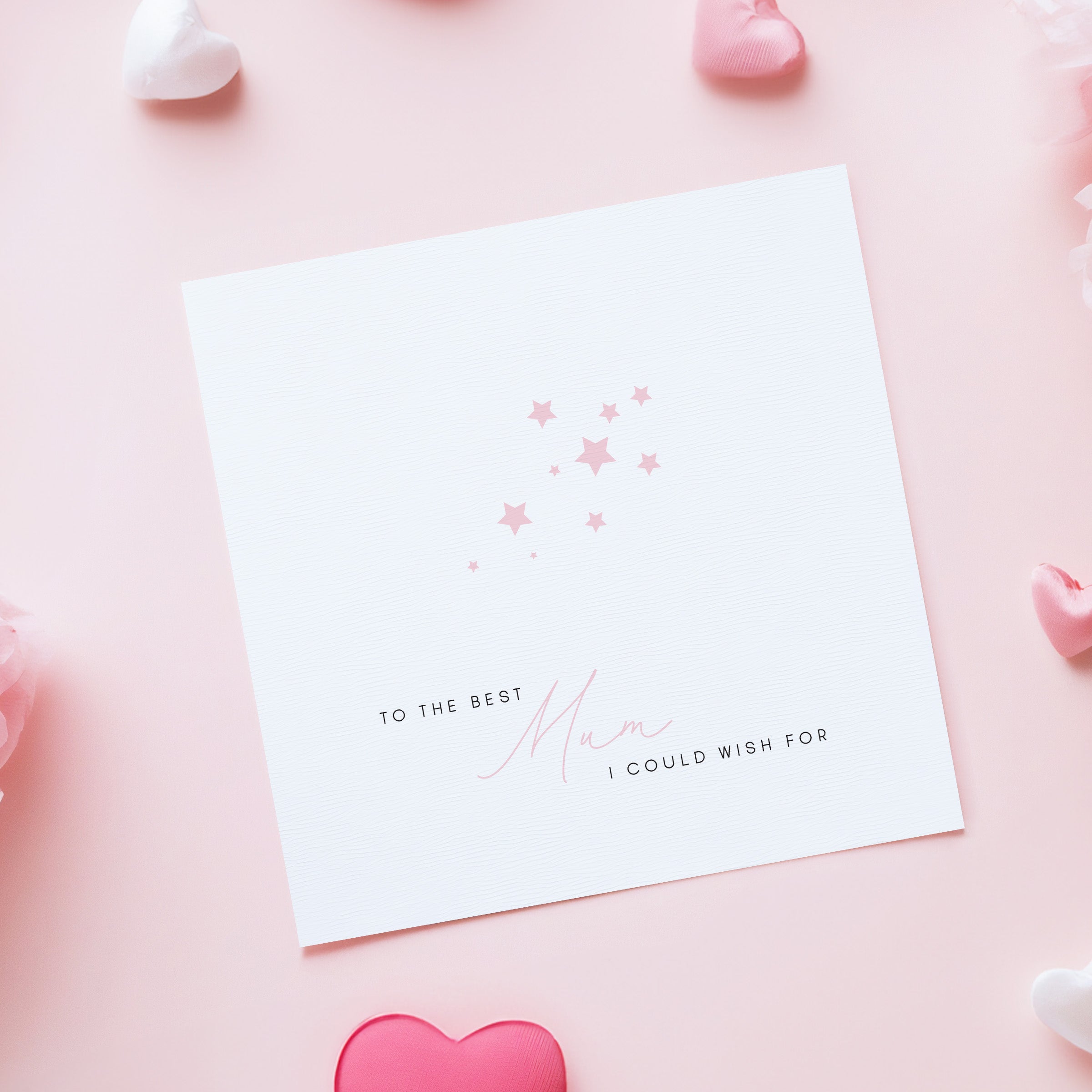 Pink Stars Mother's Day Card - Beth + Bee UK