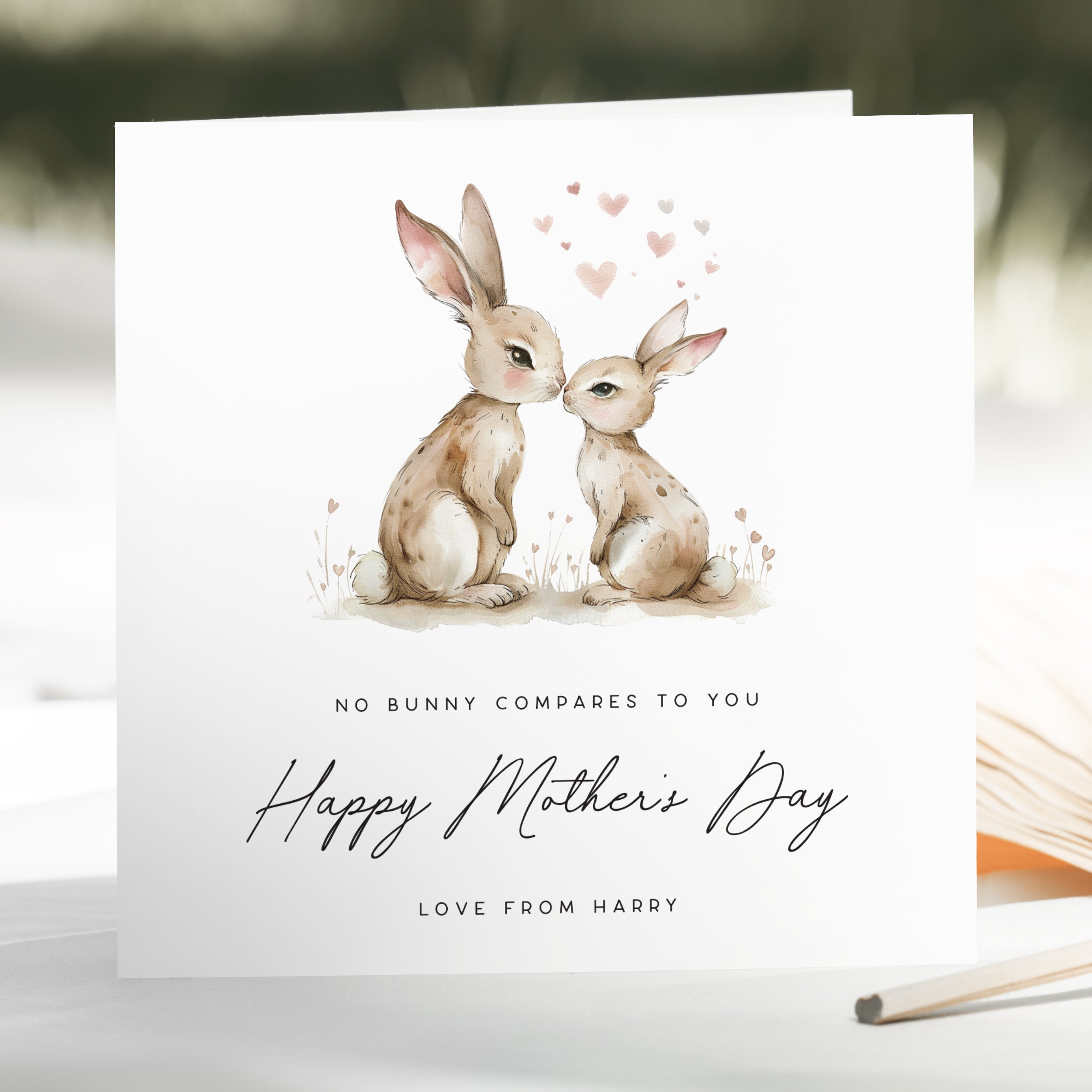 Cute Personalised Mother's Day Card from Son or Daughter - Beth + Bee UK