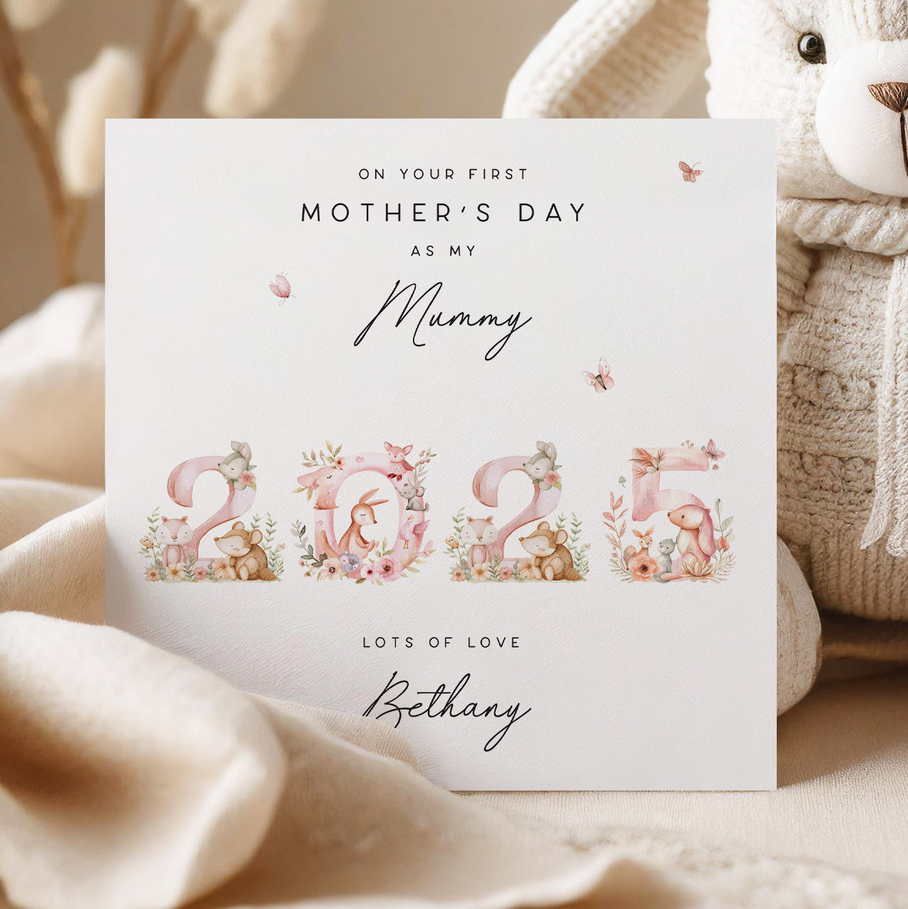 Sweet Personalised First Mother's Day Card for Mummy - Beth + Bee UK