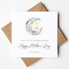 Personalised Moon and Stars Mother's Day Card - Beth + Bee UK