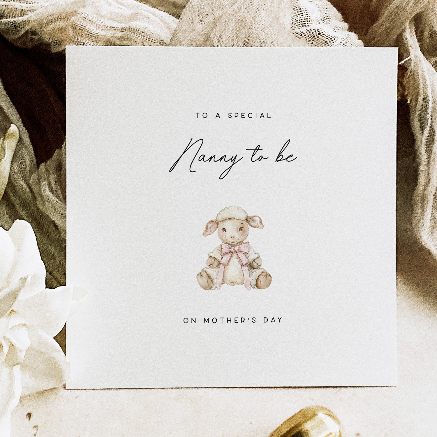 Cute Mother's Day Card for Nanny-to-be from Bump - Beth + Bee