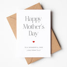 Simple Personalised Mother's Day Card - Beth + Bee UK