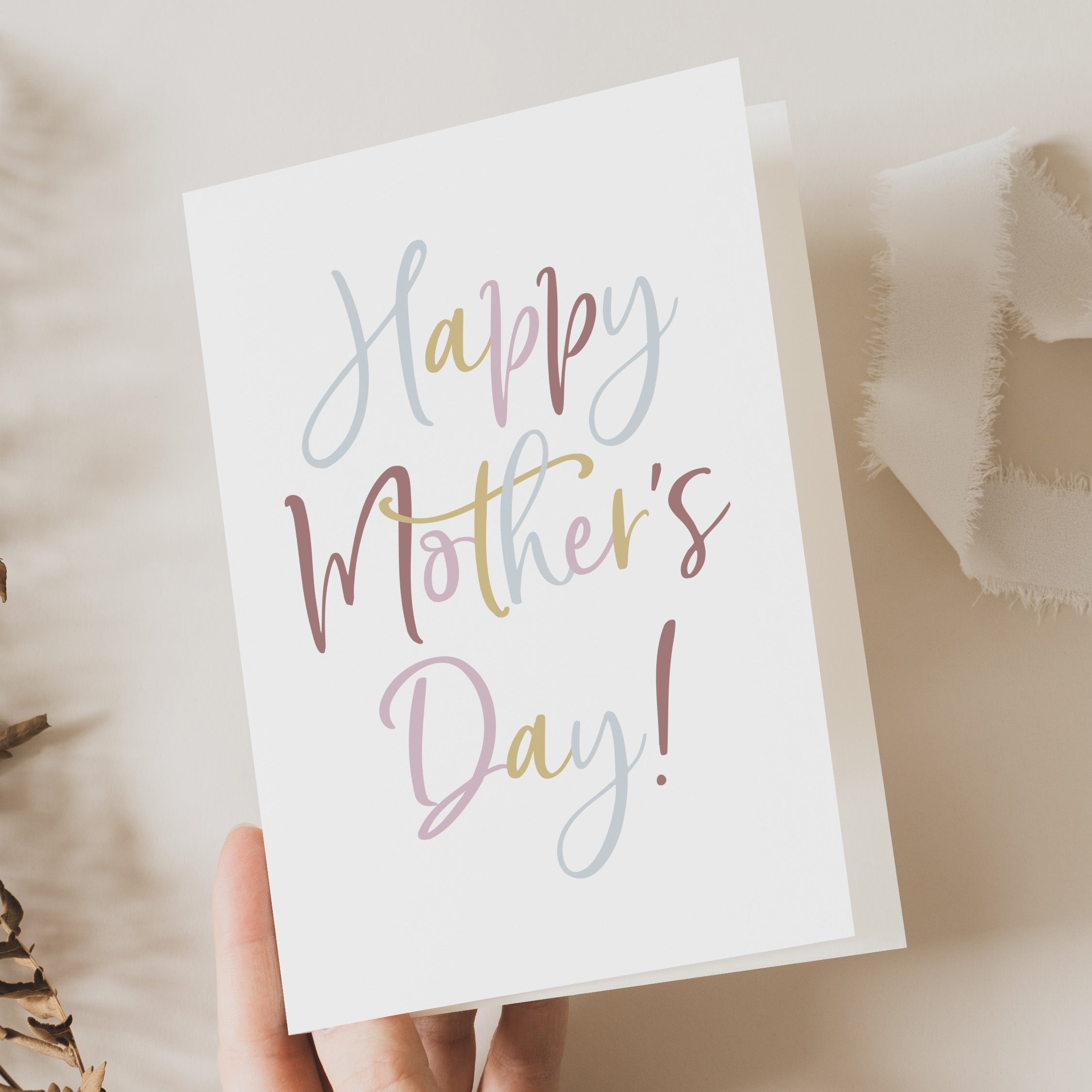 Cheerful and Colourful Mother's Day Card - Beth + Bee UK