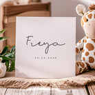 Simple Personalised New Baby Card - Beth and Bee UK