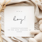 It's a Boy Personalised New Baby Boy Card - Beth and Bee UK