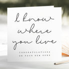 Humorous Congratulations on New Home Card - Beth and Bee UK