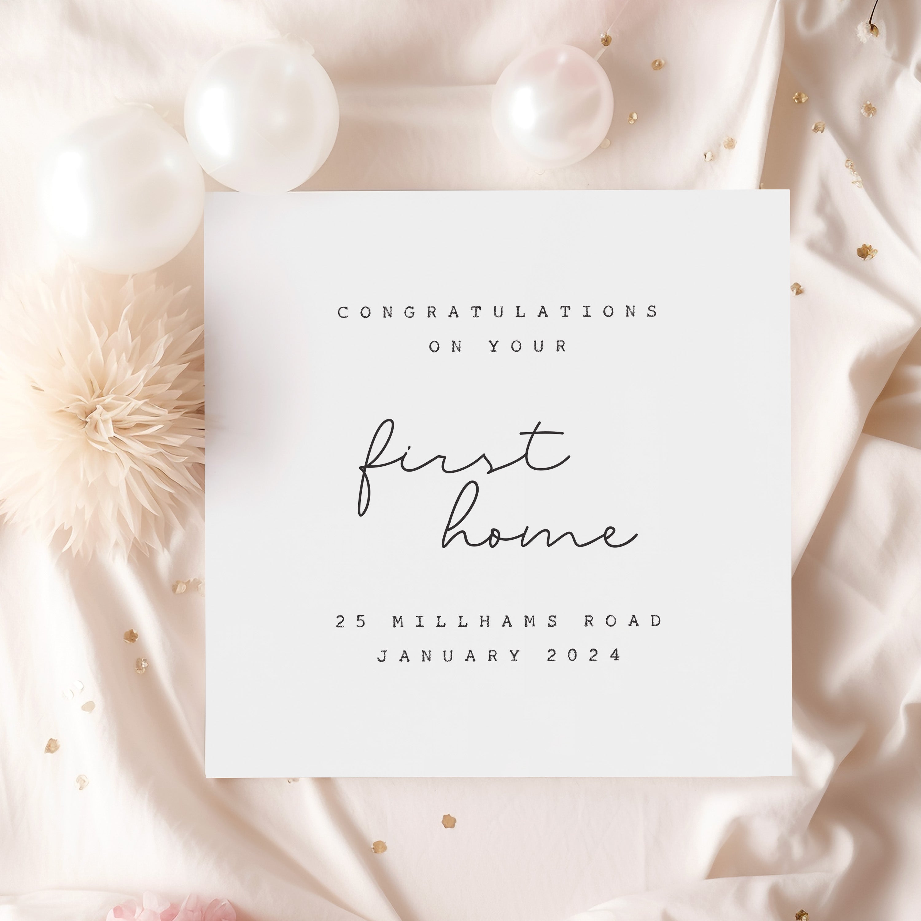 Personalised First Home Card - Beth and Bee UK
