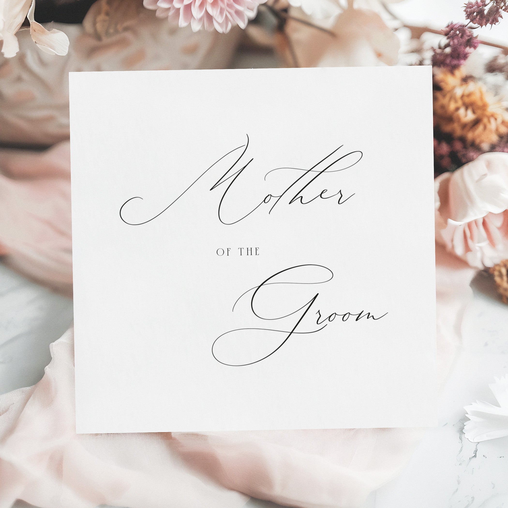 Elegant Mother of the Groom Wedding Day Card - Beth + Bee, Worcestershire