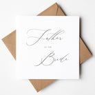 Elegant Father of the Bride Wedding Day Card - Beth + Bee, Worcestershire